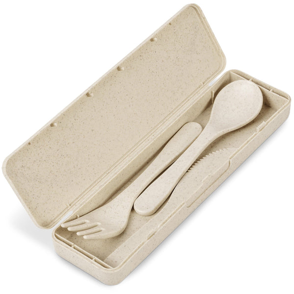 Okiyo Heiki Wheat Straw Cutlery Set.